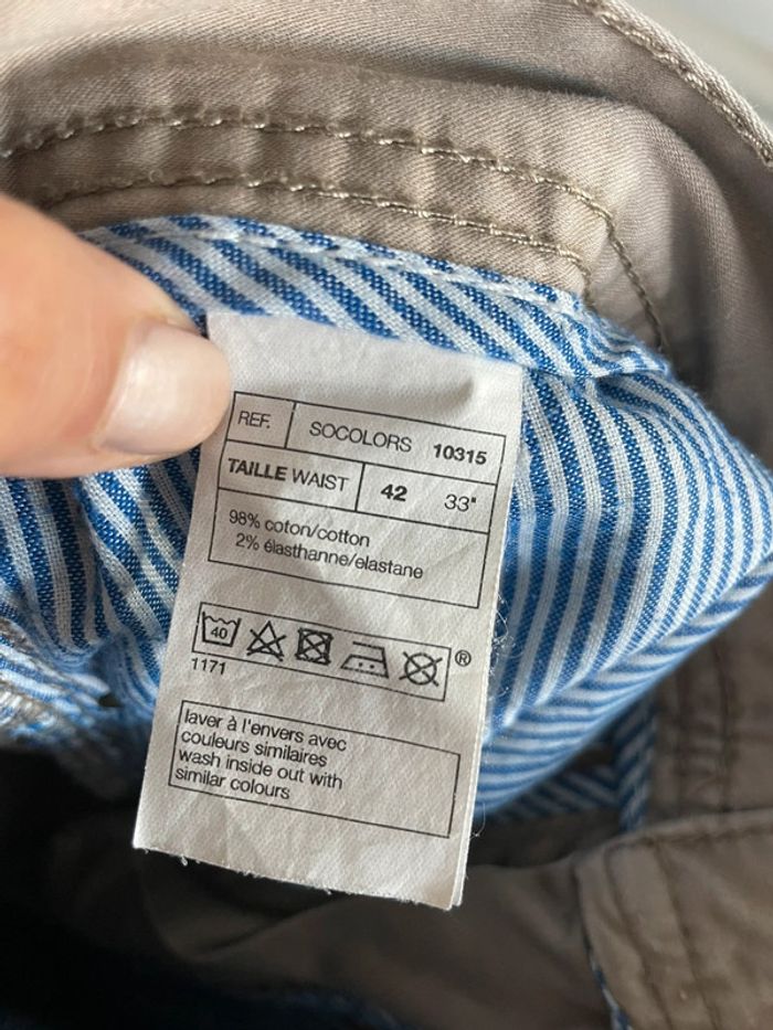 Pantalon beige celio - taille 42 - photo numéro 4