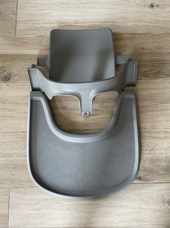 Ensemble Stokke Tray plateau repas et Stokke Babyset pour chaise Tripp Trapp - Très bon état