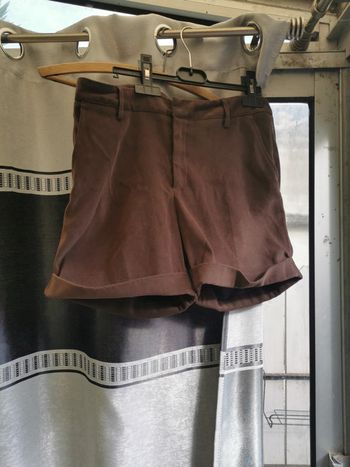 Short les 3 suisses polyester t 38 chocolat