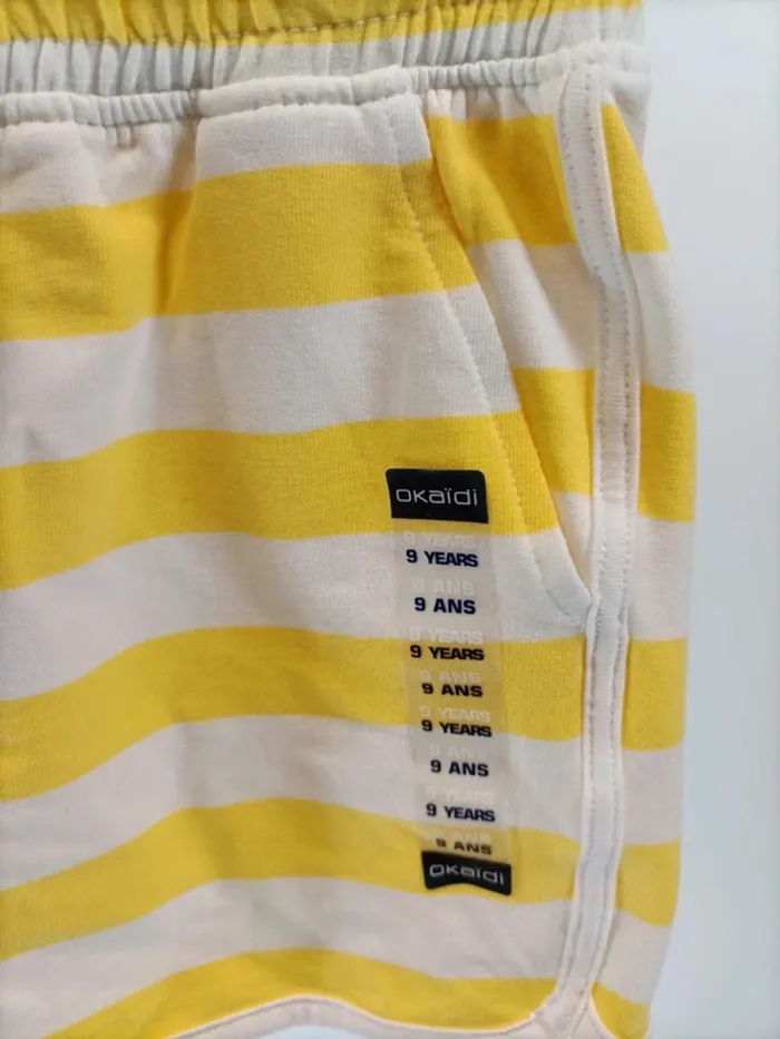 Lot de shorts pour enfants 9 ans jaune et vert - Okaidi A014 - photo numéro 9