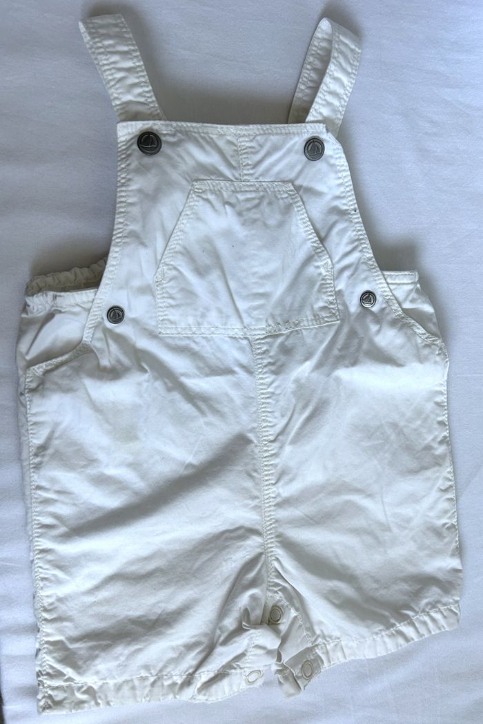 Ensemble t-shirt et salopette short - 6 mois - Petit Bateau - photo numéro 2