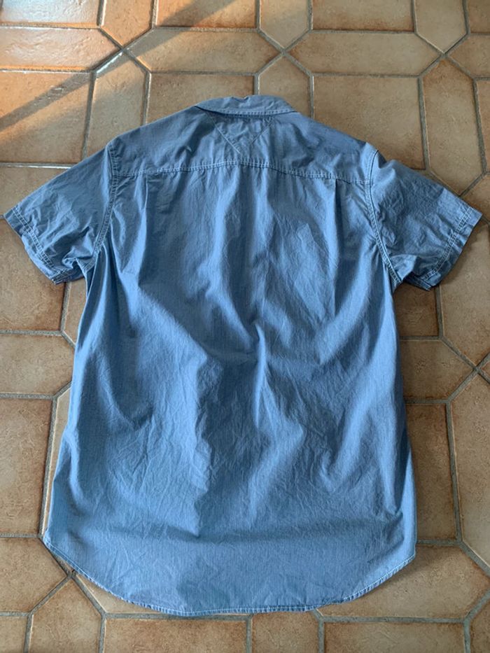 Chemise manches courtes Tommy Hilfiger workear Thibault marine racing garage - photo numéro 5