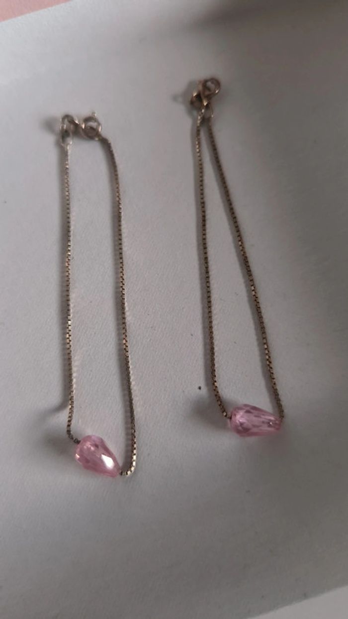 Bracelets en argent 925 avec perle rose - photo numéro 5