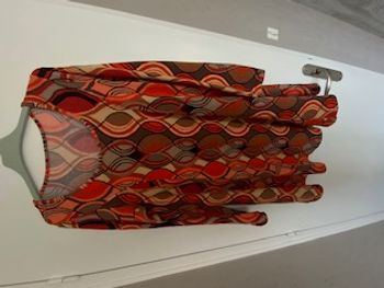 robe imprimé orange