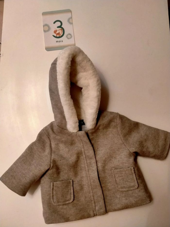 Manteau bébé chaud KIABI 3 mois - photo numéro 2