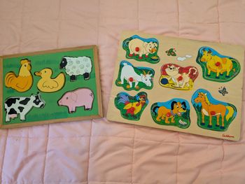 Lot de 2 jeux en bois