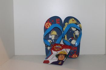 tongs sam le pompier bleu lanières bleue 23/25