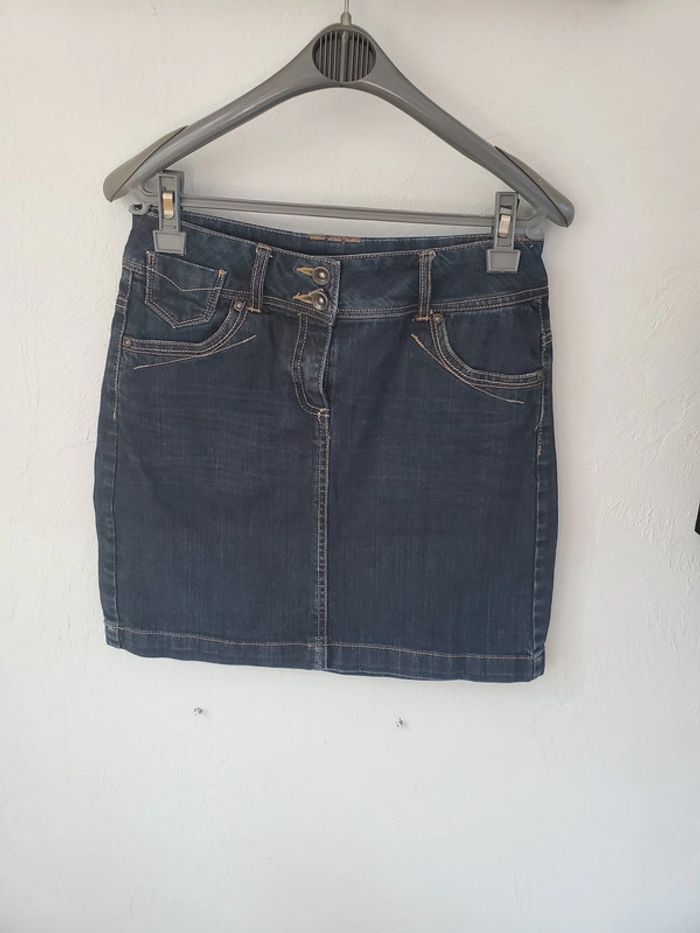 Jupe courte en Jeans bleu foncé