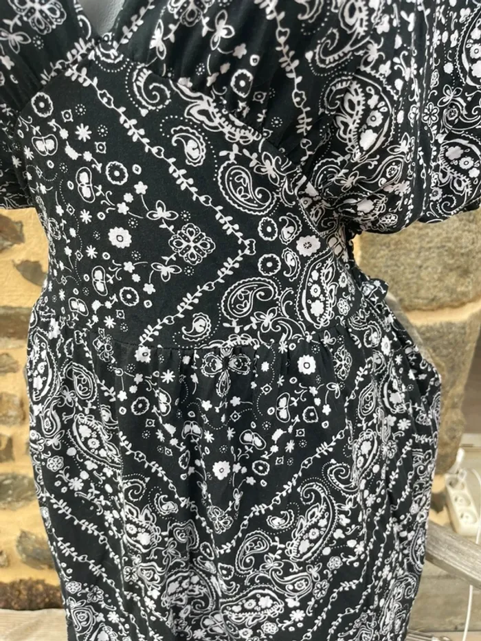Robe noir motif blanc - Tezenis - photo numéro 3