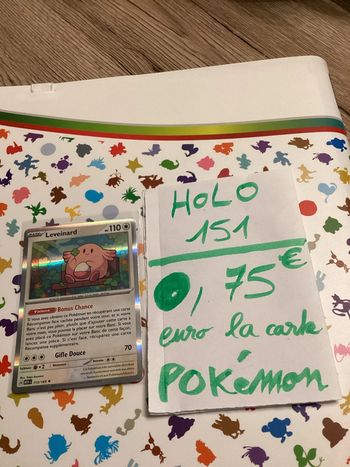 carte Pokémon leveinard holographique 113/165 EV3.5 collection 151 FR neuf sortie de booster