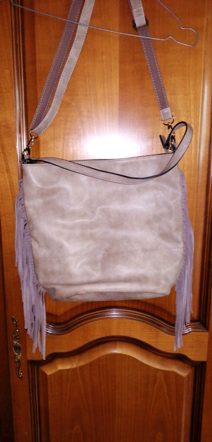 Sac à main bandoulière à franges neuf