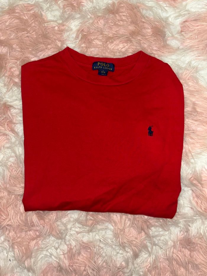 T-shirt manches longues Polo Ralph Lauren rouge – excellent état - photo numéro 5