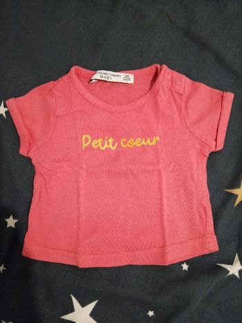 T-shirt "petit coeur" _ 3 mois 