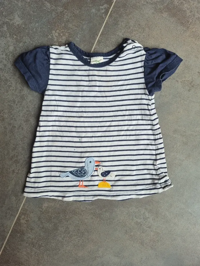 Lot tee-shirts 12 mois bébé fille - photo numéro 13