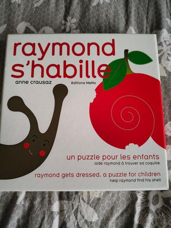 Raymond s'habille puzzle escargot enfant 