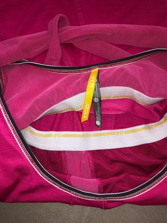 Tee-shirts brassière de sport rose lole - photo numéro 3