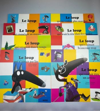 Lot 8 livres le loup Auzou qui 🐺