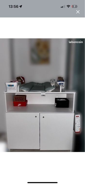 Table à langer commode