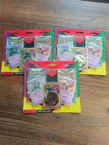 Pokémon - Duo Pack booster mars 2025 Felicanis, Fortussima et  Favionos EV1 EB09