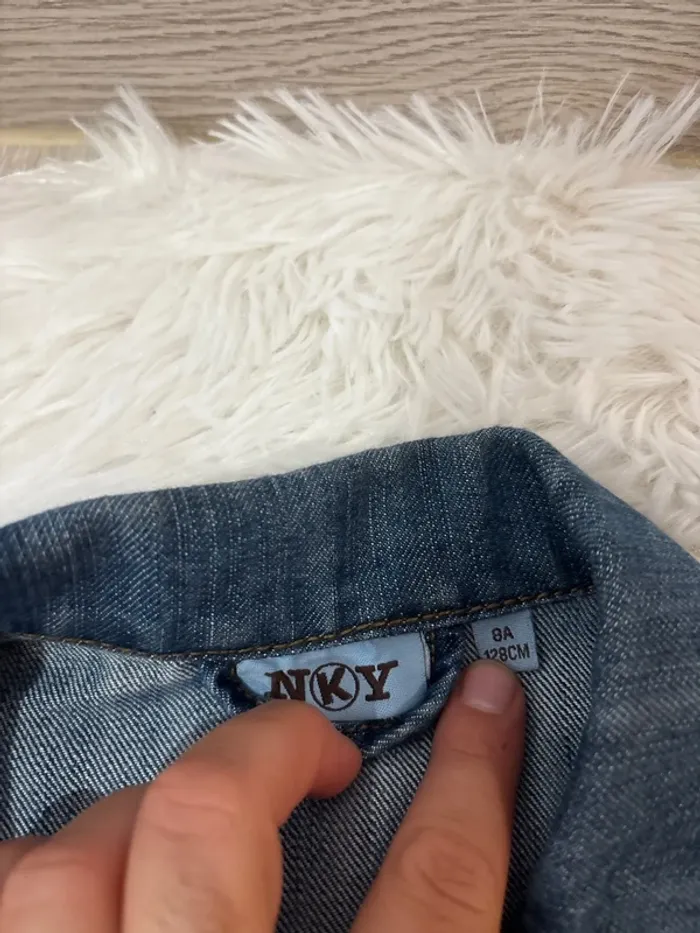 Veste en jeans garçon taille 8 ans - photo numéro 4