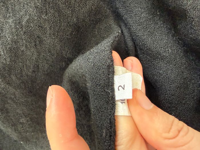 🖤 Robe portefeuille noire en laine – Hazel Brown – Made in USA – Taille 2 (équiv. 36/S) 🖤 - photo numéro 2