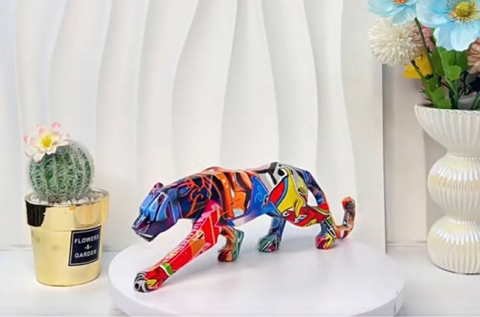 Sculpture figurine puma 25 cm - photo numéro 2