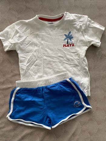 Ensemble short et t shirt garcon 