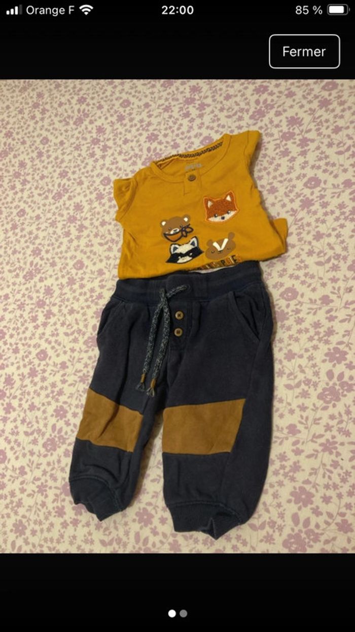 Pantalon et t shirt 3 mois - photo numéro 2