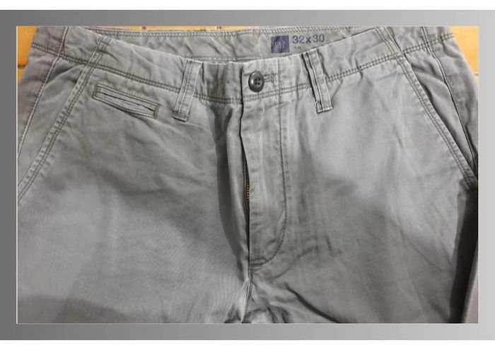 Pantalon homme GAP w32 L30 gris - photo numéro 3