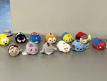 Lot de 12 peluches tsum tsum