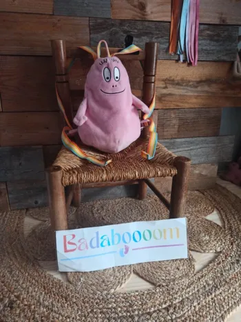 Peluche sac a dos Barbapapa tbe