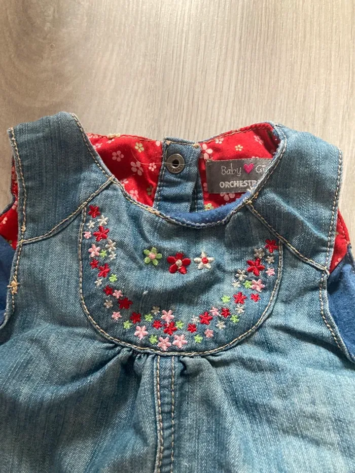 veste + Combinaison orchestra en jeans 6 mois 67 cm - photo numéro 6