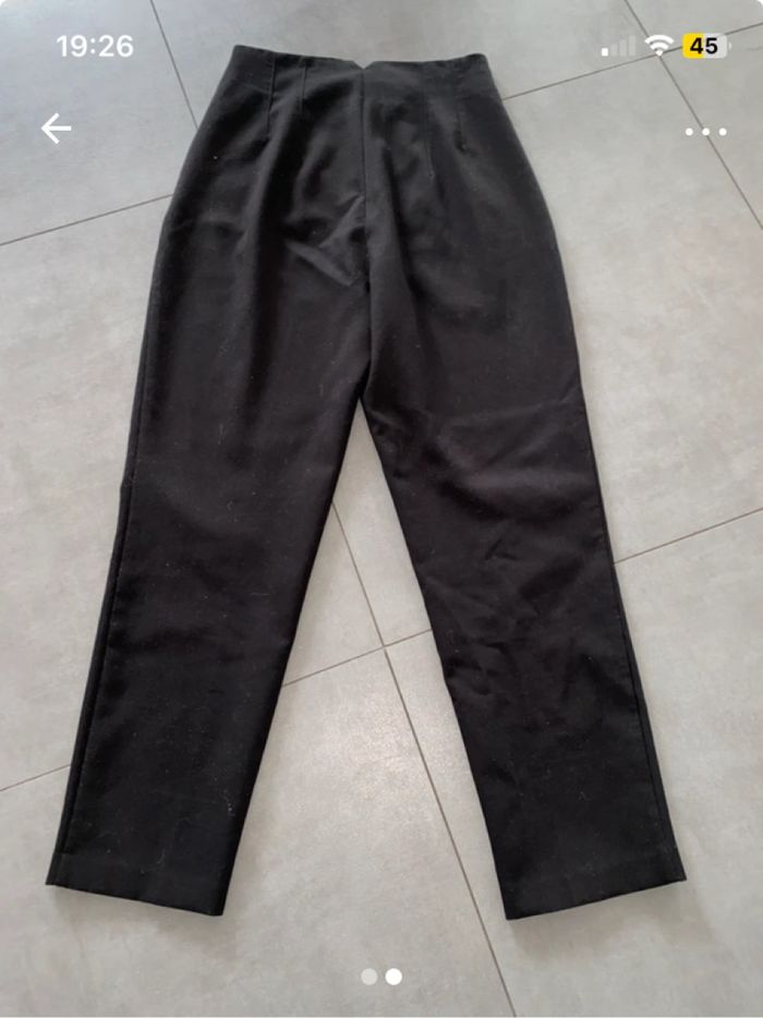 Pantalon noir taille haute - photo numéro 2
