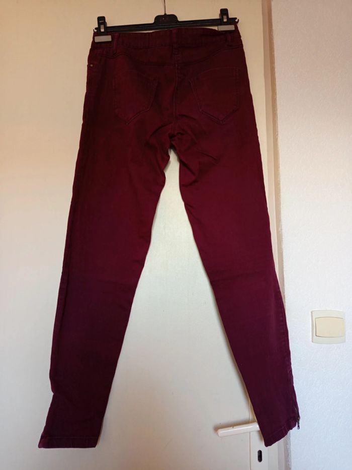 Jean Bordeaux en taille S de la marque ici et maintenant - photo numéro 11