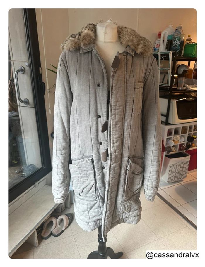 Manteau beige gris - Balenciaga