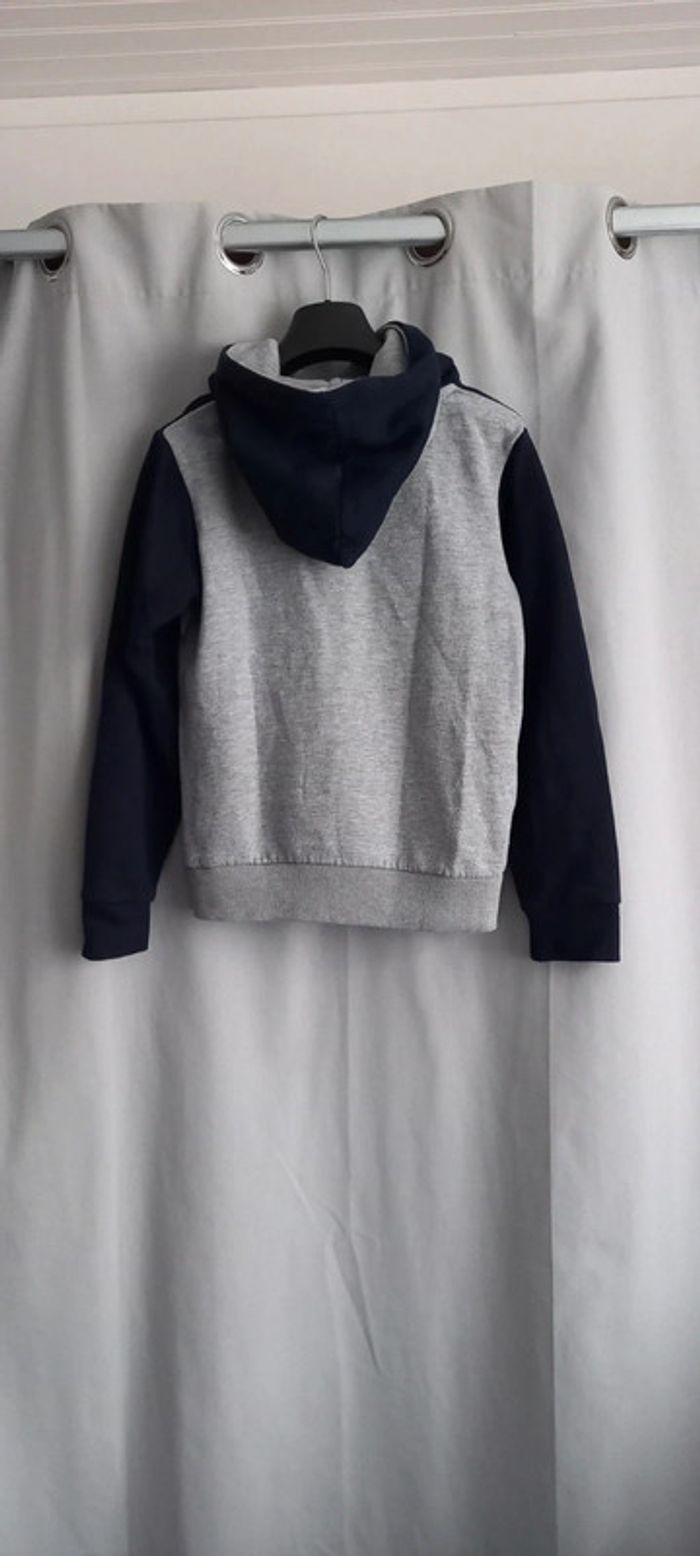 Sweat à capuche gris Jack & Jones 12 ans - photo numéro 2