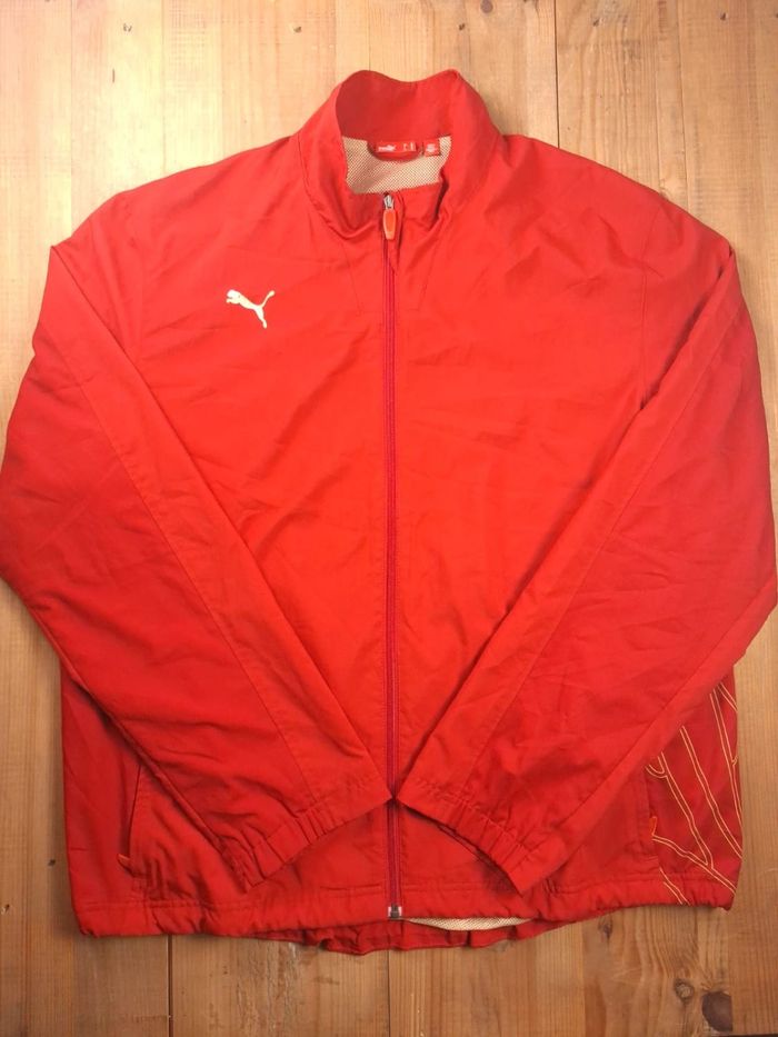 Veste coupe-vent Puma rouge vintage – Homme XL (678)
