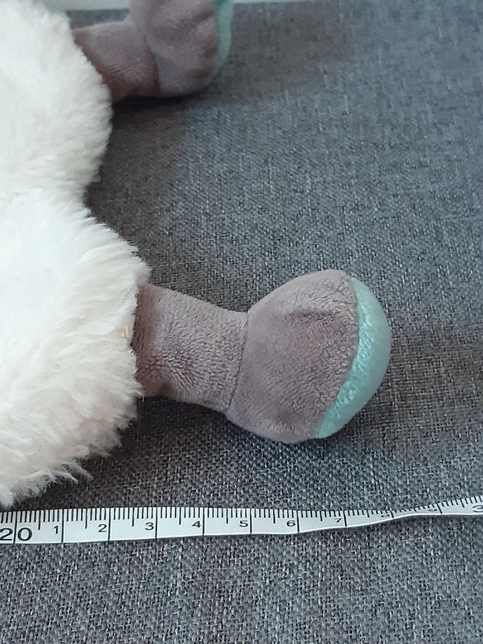 Peluche / doudou Baby Nat : Hippopotame Bleu et blanc - photo numéro 15
