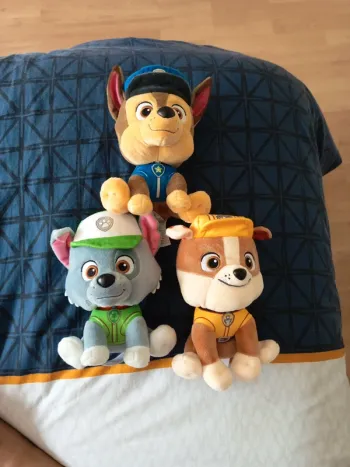 Peluches Chase, Rocky et Ruben Paw Patrol
