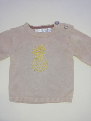 Pull ananas fille 3 mois kitchoun