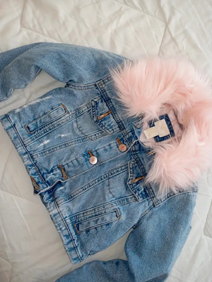 Veste jeans avec ou sans foururre - photo numéro 9