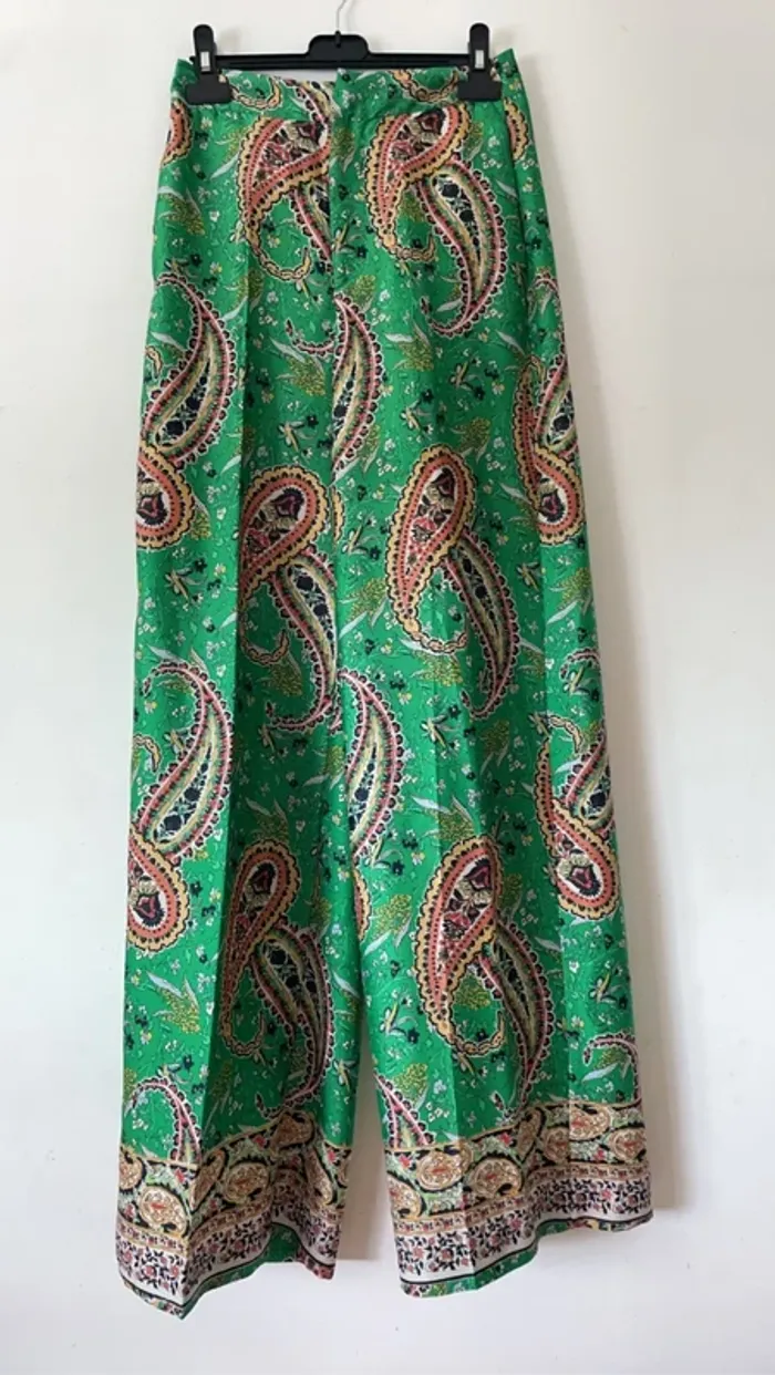 Pantalon imprimée taille haute Zara taille XS - photo numéro 5