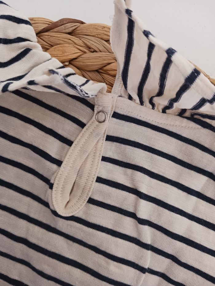 T-shirt mariniere fille à col petit bateau - photo numéro 3