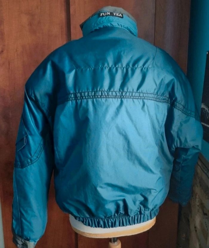 Blouson bleu avec capuche taille S-M (Fun Tea) - photo numéro 4