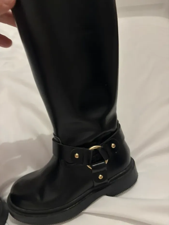 Botte style motard mi mollet H&M t27 - photo numéro 6