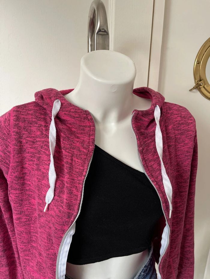 Gilet à capuche rose - photo numéro 6