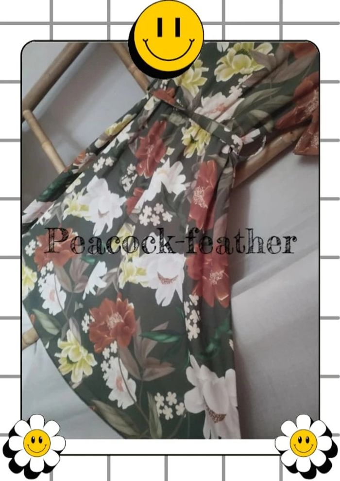 Robe verte fleurie TU - photo numéro 8