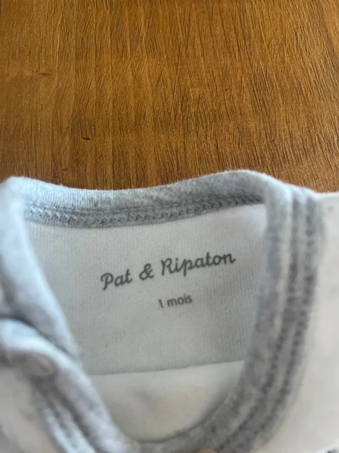 Pyjama grenouillère 1 mois velours - photo numéro 3