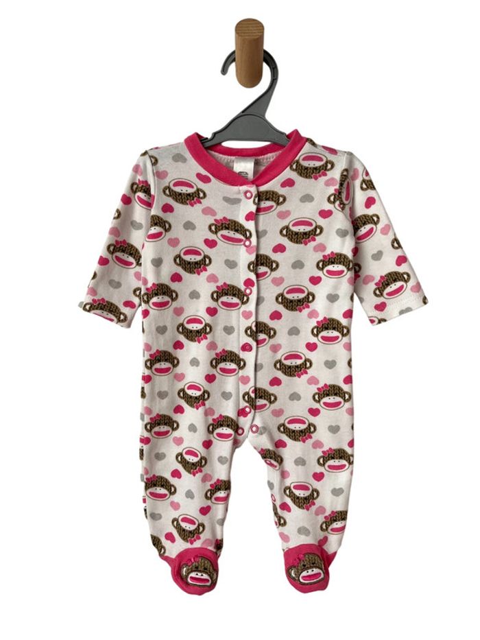 Pyjama coton (singes et coeurs) - Baby Starters 3 mois
