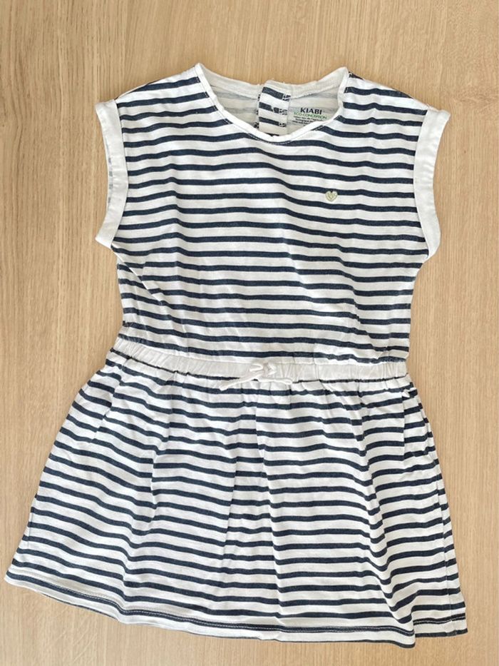 Robe t shirt marinière fille taille 5 ans